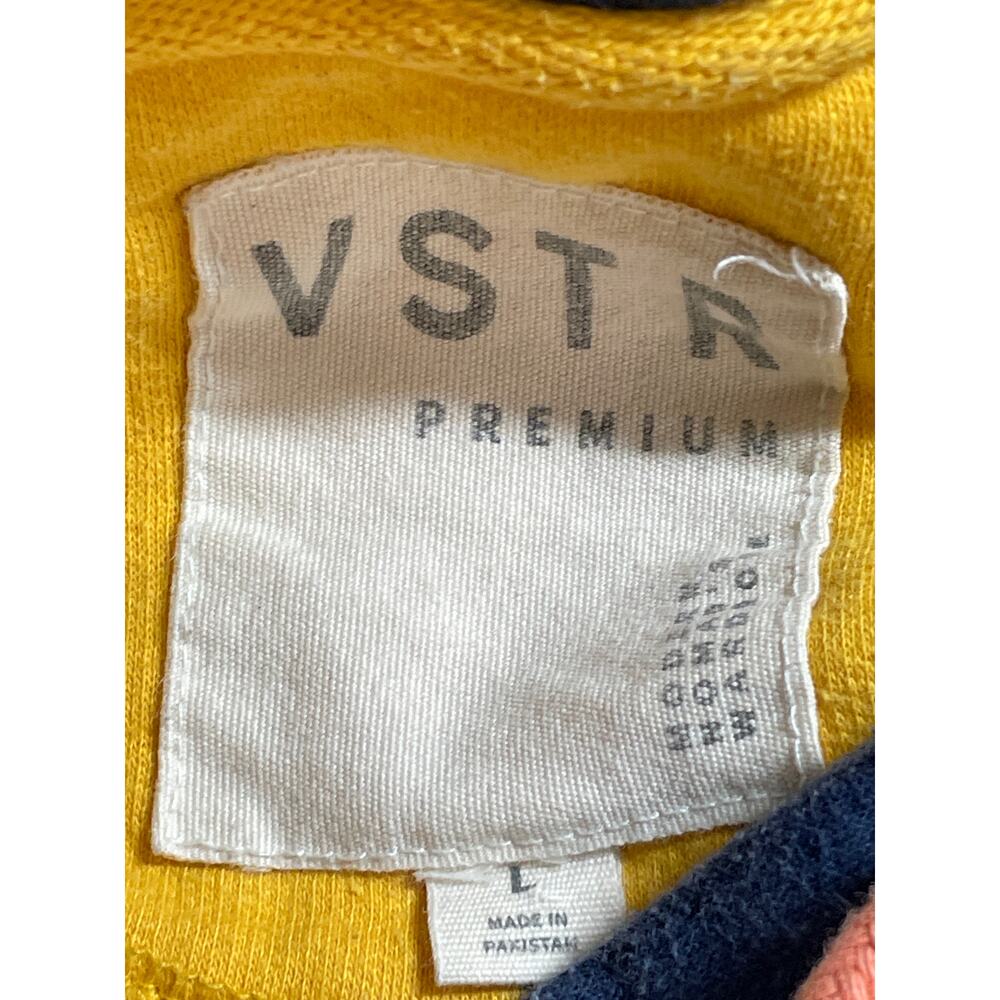 VSTR Men's Color Block Patchwork Long Sleeve Sweater Hoodie Sweatshirt Top Sz L - Picture 5 of 6